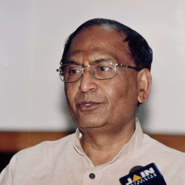 Dr C P Thakur a leader of Bharatiya Janata Party and Minister of Health and Family Planning from 1999 to 2004 in government. He contributed in finding medication for Kala Azar or Black Fever disease. (Photo by Sondeep Shankar/Getty Images)